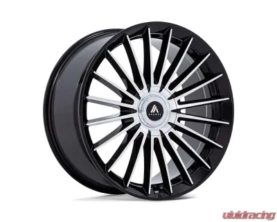Asanti AB048 Viceroy Wheel 20x10.5 5x112/5x114.3 40mm Gloss Black w/Machined Face - AB048BD20054640