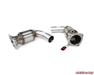 Quicksilver Sport Race Catalysts 300 CPSI Raw Finish OR Catalyst Replacement Pipes Porsche 991 Turbo | 991.2 Turbo 2011-2019 - PS907S