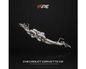 IPE SS Cat Back System w/Chrome Silver Tips & Valve Chevrolet Corvette C8 2019-2025