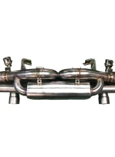 IPE Titanium Rear Valvetronic System w/Polished Silver Tips Porsche 718 Spyder RS | 718 Cayman GT4 RS 2022-2025                                     - 0P18GR-TNVNM0-4 - Image 2
