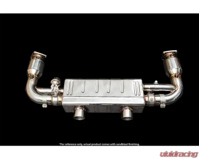IPE SS Header Back System w/Catted Downpipe + Chrome Silver Tips & Remote Porsche 991.2 Carrera 2016-2019 - 0P91RN-AVN00-2