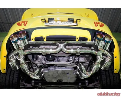 IPE SS Catback System w/Chrome Silver Tips & Remote Porsche 991.1 Carrera F1 |  EVO Version 2012-2016 - 0P991N-NVN00-2