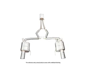 IPE SS Cat Back System w/Chrome Silver Tips & Remote Ford Mustang MK6 2.3L EcoBoost 2015-2025