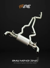 IPE SS OPF Version Cat Back System w/Dual Side Dual Out Silver Tips BMW G42 M240i 2022-2025                                     - 0W4042-NVNM0-2 - Image 5