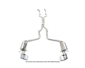 IPE SS Cat Back System RWD & 4Matic Version w/Chrome Silver Tips & Remote Mercedes-Benz AMG C218/X218 CLS63 2011-2017