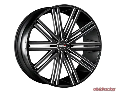 Heavy Hitters HH11 Wheel 22x10.5 20 Satin Black w/CNC Machined Accents - HH11-2215Z20EAP