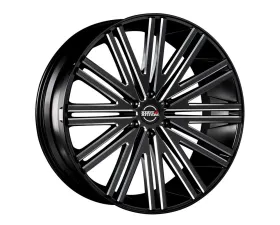 Heavy Hitters HH12 Wheel 22x9.5 15 Satin Black w/CNC Machined Accents