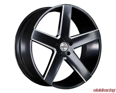 Heavy Hitters HH15 Wheel 26x10 6x139.7 30 Satin Black w/CNC Machined Accents - HH15-2610XX30LAP