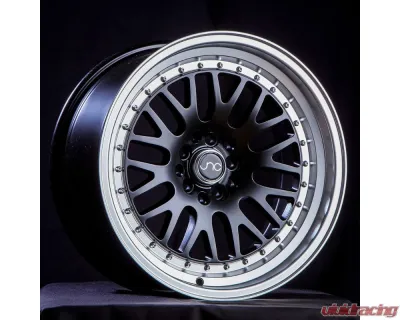 JNC JNC001 Wheel 17x9 5x100|5x114.3 20mm Black w/ Machined Lip - 26936088966