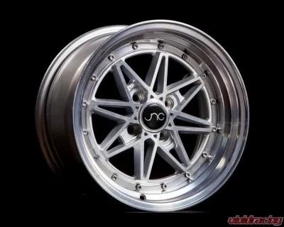 JNC JNC002 Wheel 15x8 4x100 25mm Silver Machined Face - 18510078342