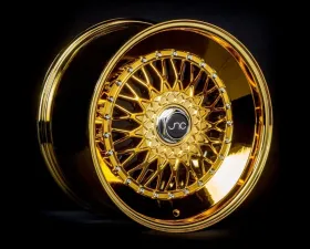 JNC JNC004S Wheel 15x8 4x100|4x114.3 20mm Gold Chrome