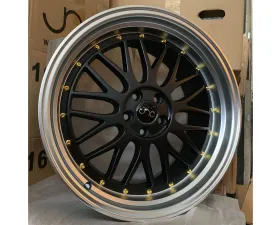 JNC JNC005 Wheel 18x9 5x100 34mm Matte Black Center / Machined Lip
