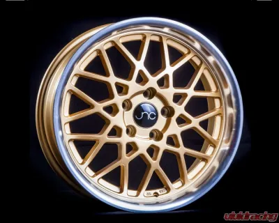 JNC JNC016 Wheel 18x9.5 5x112 25mm Gold w/ Machined Lip - 30280337981517