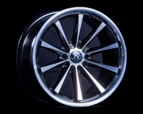 JNC JNC024 Wheel 18x9.5 5x112 30mm Black w/ Machined Face