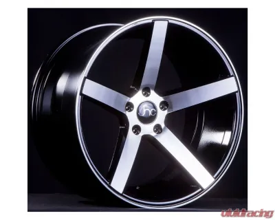 JNC JNC026 Wheel 18x9 5x112 35mm Black w/ Machined Face - 37178908684