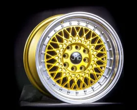 JNC JNC031 Wheel 15x8 4x100|4x114.3 20mm Candy Gold w/ Machined Lip