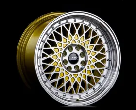 JNC JNC031 Wheel 15x8 4x100|4x114.3 20mm Gold w/ Machined Face