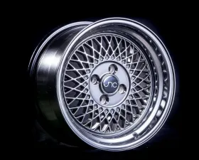 JNC JNC031 Wheel 15x8 4x100 25mm Hyper Black w/ Machined Lip