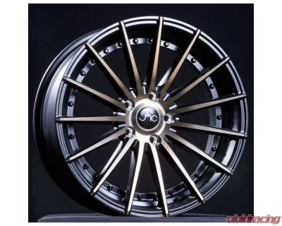 JNC JNC042 Wheel 18x9.5 5x112 35mm Matte Black w/ Machined Bronze Face - 33138828556