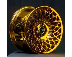 JNC JNC043 Wheel 15x8 4x100 25mm Gold Chrome