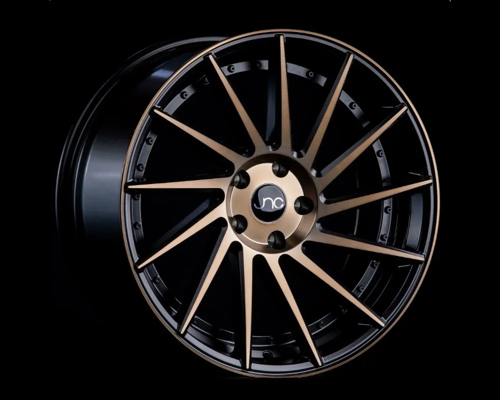 JNC JNC051 Wheel 18x9.5 5x120 35mm Matte Black w/ Machined Bronze Face - 32610692792397