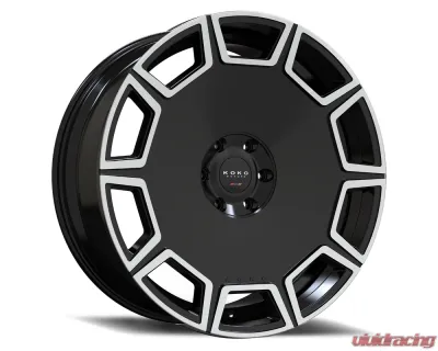 Koko Kuture Sicily Wheel 26x10  10 Gloss Black Machined Face - 2610Z10KOSICMB