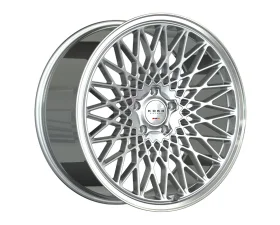 Koko Kuture Classica Wheel 24x9  10 Silver Machined Face Center / Polished Lip