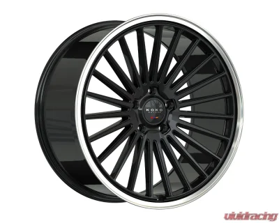 Koko Kuture Parlato Wheel 24x10 5x112/5x120 22 Gloss Black Center / Polished Lip - 2410MB22KOPARBPR