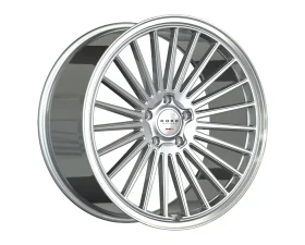 Koko Kuture Parlato Wheel 22x10  10 Silver Machined Face Center / Polished Lip