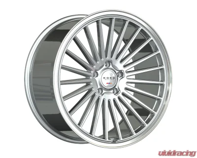 Koko Kuture Parlato Wheel 22x10  10 Silver Machined Face Center / Polished Lip - 2210Z10KOPARSPD