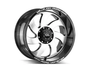 Off-Road Monster M07 Series Gloss Black Machined Face Wheel 24x12 6x139.7 -44mm