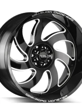 Off-Road Monster M07 Series Gloss Black w/ CNC Machined Accents Wheel 22x12 8x165.1 -44mm                                     - M07212865N44GBML - Image 2