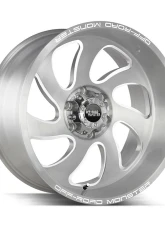 Off-Road Monster M07 Series Brushed Face Silver Wheel 20x10 5x127 | 5x5 -19mm                                     - M070527N19BFS - Image 2