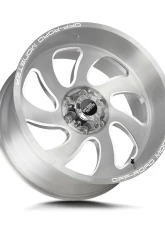 Off-Road Monster M07 Series Brushed Face Silver Wheel 22x12 5x127 | 5x5 -44mm                                     - M07212527N44BFS - Image 2