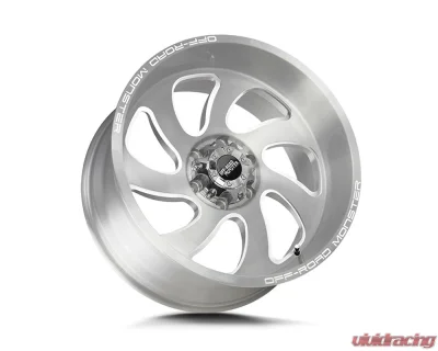 Off-Road Monster M07 Series Brushed Face Silver Wheel 20x10 5x127 | 5x5 -19mm - M070527N19BFS