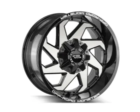 Off-Road Monster M09 Series Gloss Black Machined Face Wheel 20x10 -12mm