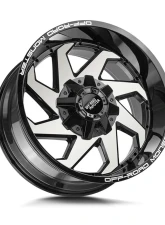 Off-Road Monster M09 Series Gloss Black Machined Face Wheel 20x10 6x135/6x139.7 -12mm                                     - M090607N12GBM - Image 2