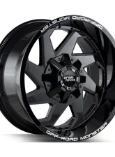 Off-Road Monster M09 Series Gloss Black Wheel 20x10 -12mm                                     - M090000N12GB - Image 2