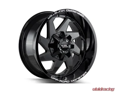 Off-Road Monster M09 Series Gloss Black Wheel 20x10 6x135/6x139.7 -12mm - M090607N12GB