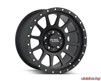 Off-Road Monster M10 Series Flat Black Wheel 17x9 6x139.7 0mm - M10763900B