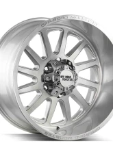 Off-Road Monster M17 Series Brushed Face Silver Wheel 17x9 6x139.7 0mm                                     - M17763900BFS - Image 2