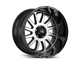 Off-Road Monster M17 Series Gloss Black Machined Face Wheel 17x9 5x127 | 5x5 0mm