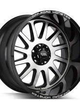 Off-Road Monster M17 Series Gloss Black Machined Face Wheel 22x12 6x139.7 -44mm                                     - M17212639N44GBM - Image 2