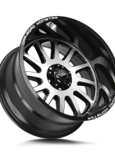 Off-Road Monster M17 Series Gloss Black Machined Face Wheel 17x9 6x139.7 0mm                                     - M17763900GBM - Image 2