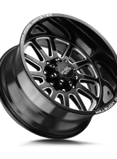 Off-Road Monster M17 Series Gloss Black w/ CNC Machined Accents Wheel 22x12 8x165.1 -44mm                                     - M17212865N44GBML - Image 2