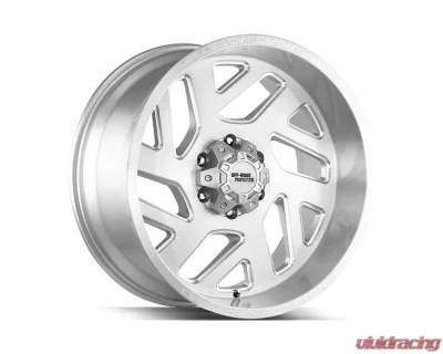 Off-Road Monster M19 Series Brushed Silver Milled Wheel 20x10 6x139.7 -19mm - M190639N19BSML