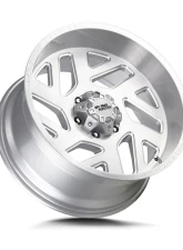 Off-Road Monster M19 Series Brushed Silver Milled Wheel 20x10 -19mm                                     - M190000N19BSML - Image 2