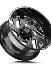 Off-Road Monster M19 Series Gloss Black w/ CNC Machined Accents Wheel 20x10 5x139.7 -19mm                                     - M190539N19GBML - Image 2