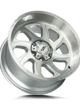 Off-Road Monster M22 Series Brushed Face Silver Wheel 22x12 8-Lug -44mm                                     - M22212800N44BFS - Image 2