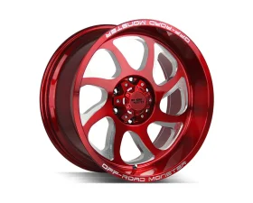 Off-Road Monster M22 Series Candy Red Wheel 22x12 8x165.1 -44mm